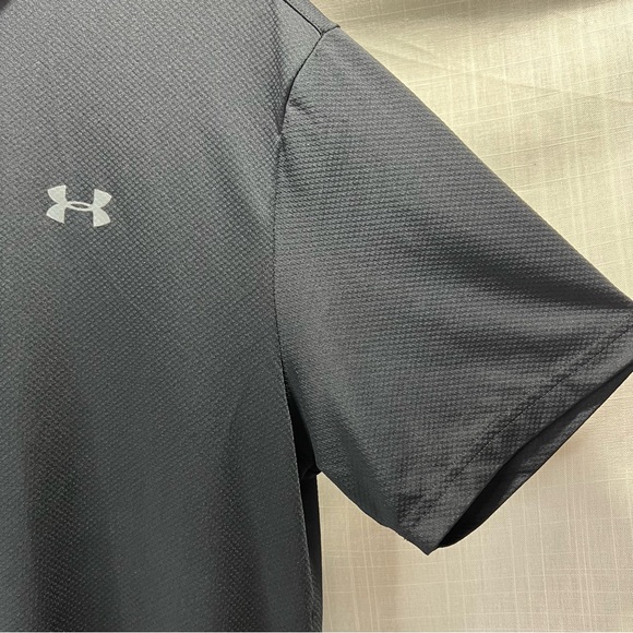 Under Armour HeatGear Performance Polo Black Men’s M– Athletic Golf Shirt - Picture 3 of 8